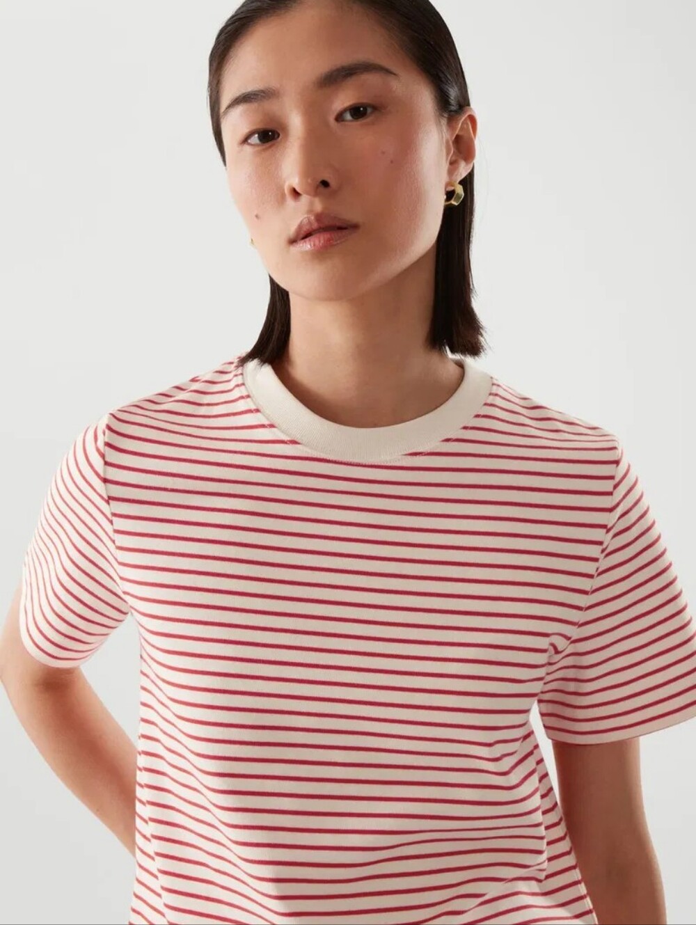 COS Heavyweight Cotton Striped Tee